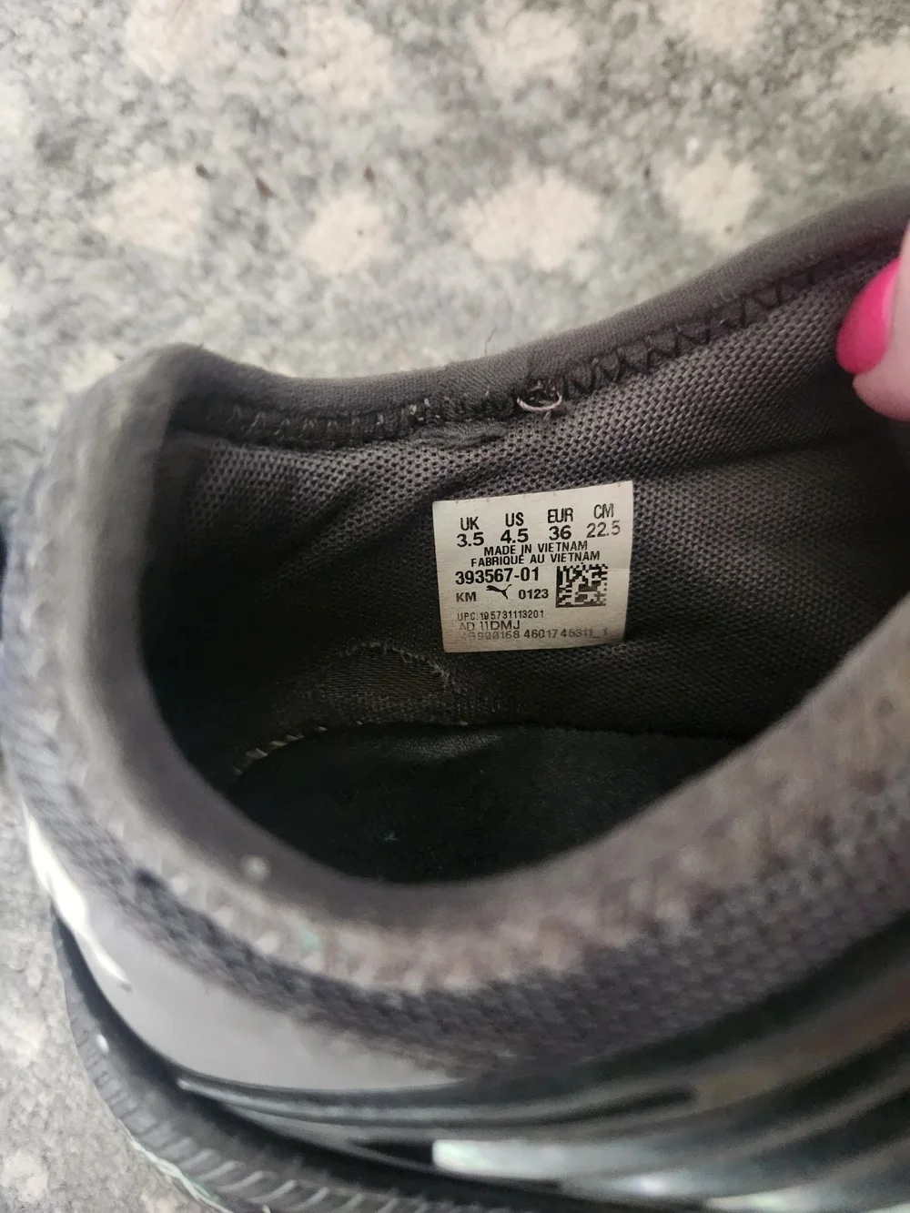 Puma Grey Mesh Athletic Sneakers